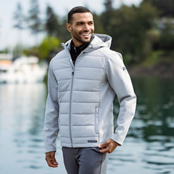 Cutter & Buck Cutter & Buck Evoke Hybrid Eco Softshell Recycled Full Zip Mens Hooded Jacket MCO00077 Cutter & Buck Evoke Hybrid Eco Softshell Recycled Full Zip Mens Hooded Jacket Thumbnail